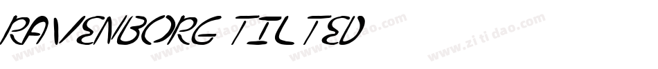 Ravenborg Tilted字体转换
